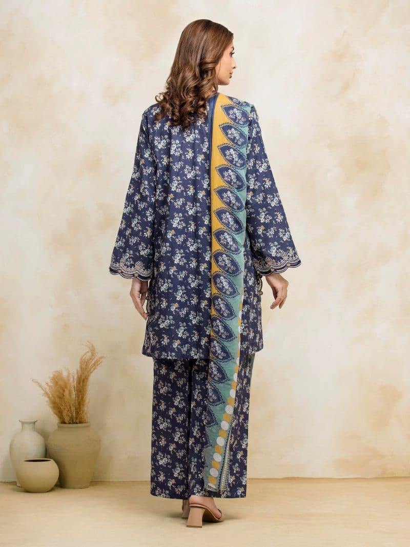 Embroidered Khaddar Suit - EWU24V11-30194-3P thumbnail
