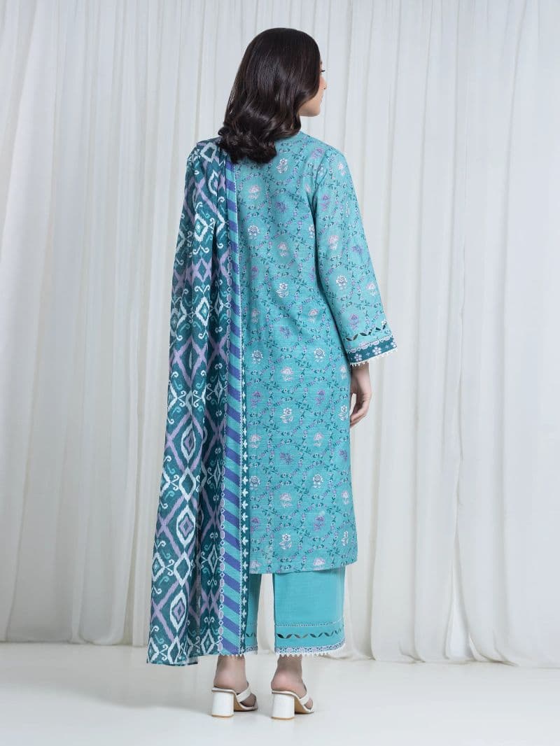 Printed Khaddar Suit - EWU6A3-37127-3P thumbnail