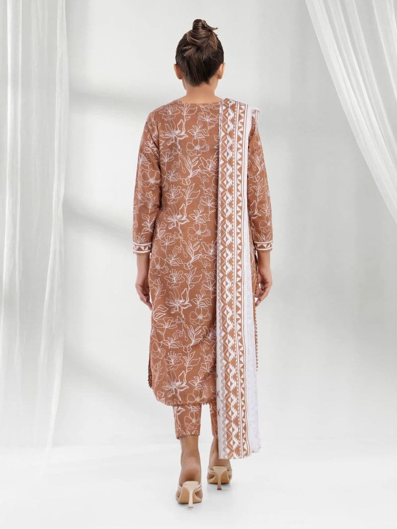 Printed Khaddar Suit - EWU6A3-37192-3P thumbnail