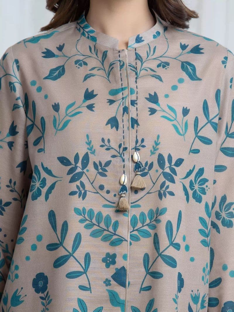 Printed Khaddar Suit - EWU6A3-37122-3P thumbnail
