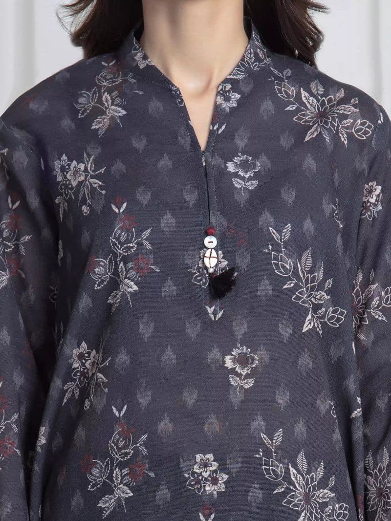 Printed Khaddar Suit - EWU6A3-37135-3P thumbnail