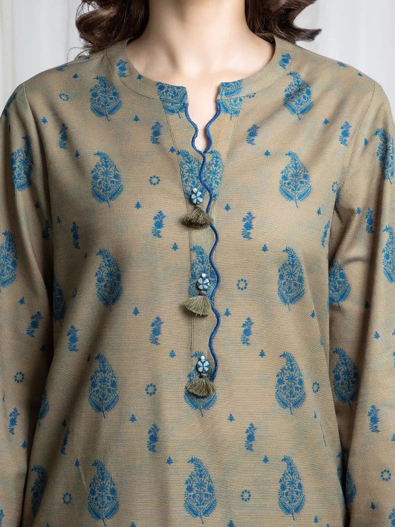 Printed Khaddar Suit - EWU6A3-37062-3P thumbnail