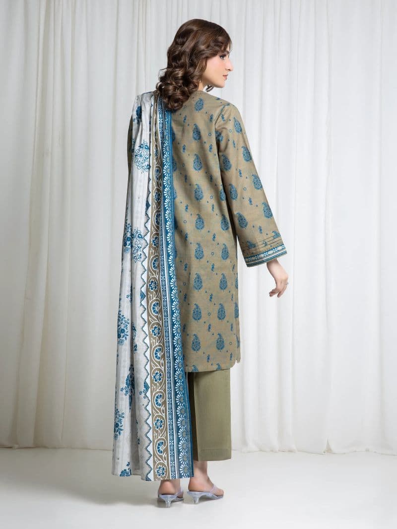 Printed Khaddar Suit - EWU6A3-37062-3P thumbnail