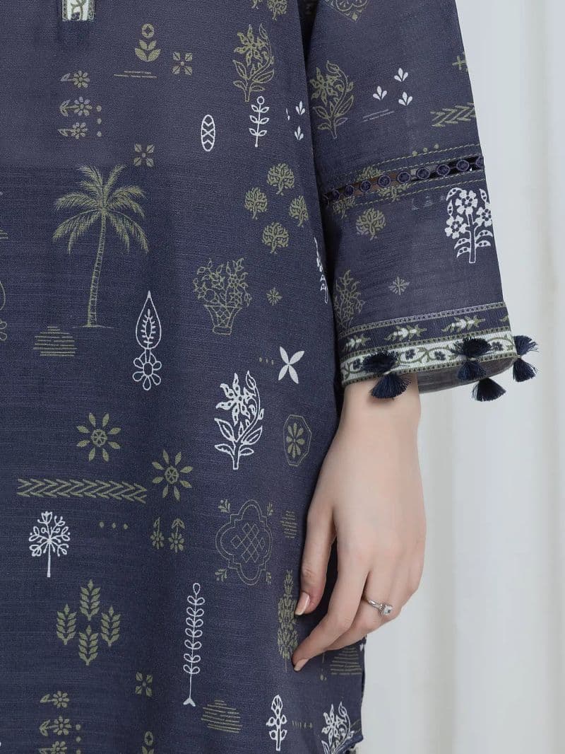Printed Khaddar Suit - EWU6A3-37112-3P thumbnail