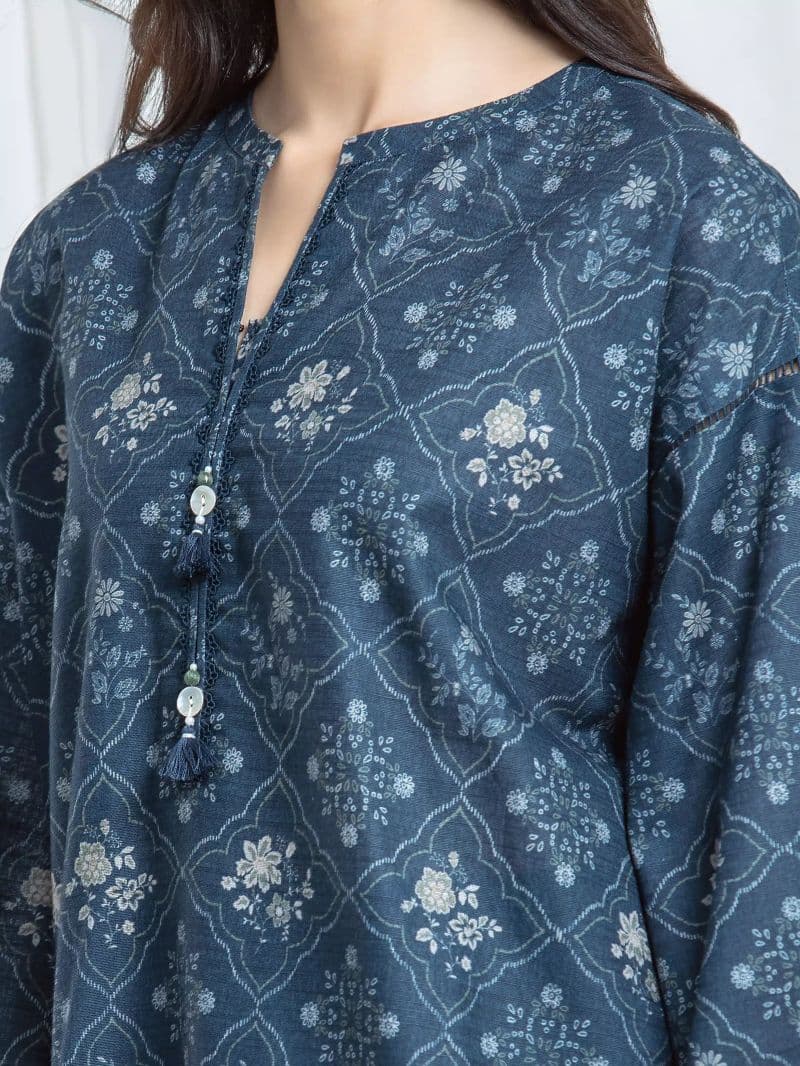 Printed Khaddar Suit - EWU6A3-37061-3P thumbnail