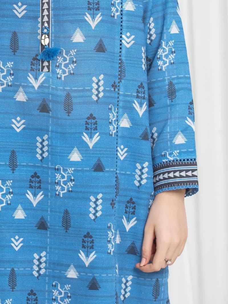 Printed Khaddar Suit - EWU6A3-37183-3P thumbnail