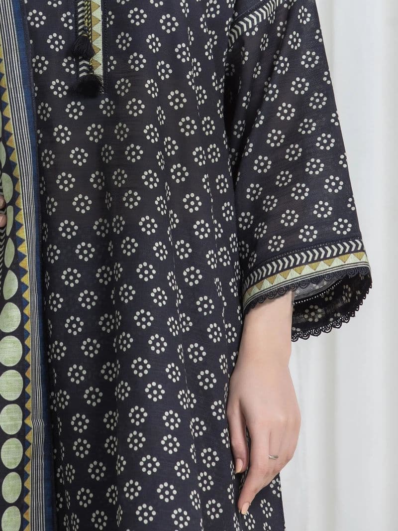 Printed Khaddar Suit - EWU6A3-37181-3P thumbnail