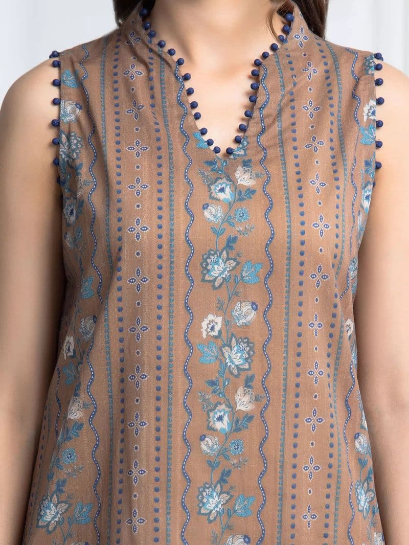 Printed Khaddar Suit - EWU6A3-37012-3P thumbnail