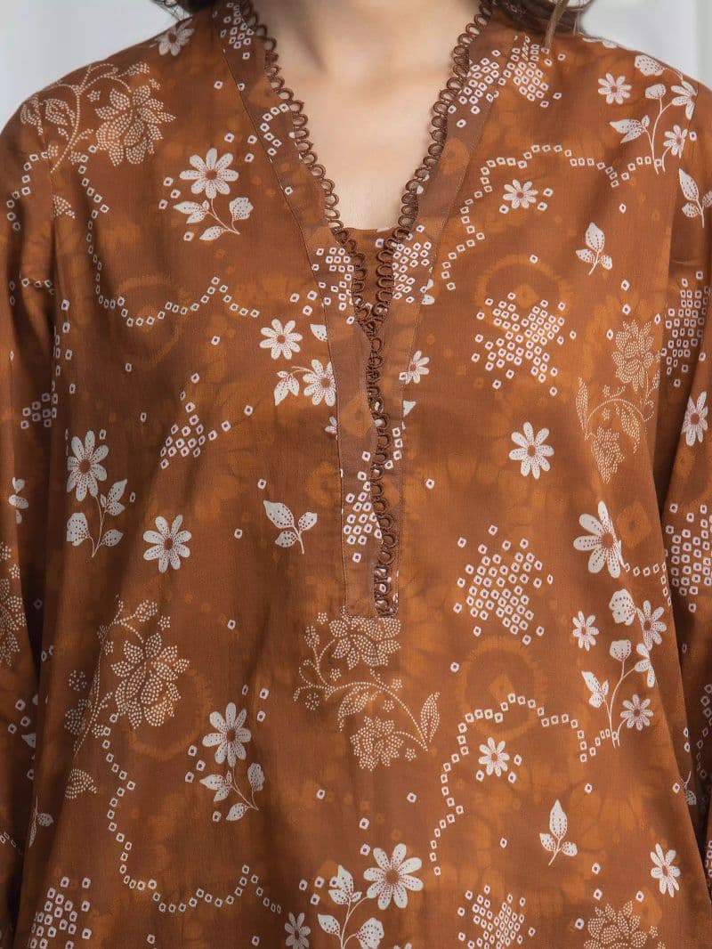 Printed Khaddar Suit - EWU6A3-37013-3P thumbnail