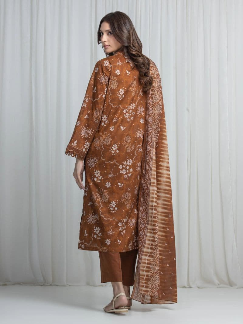 Printed Khaddar Suit - EWU6A3-37013-3P thumbnail