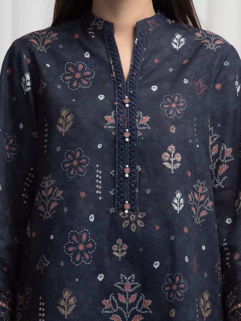 Printed Khaddar Suit - EWU6A3-37007-3P thumbnail