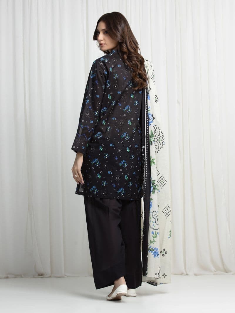 Printed Khaddar Suit - EWU6A3-37014-3P thumbnail