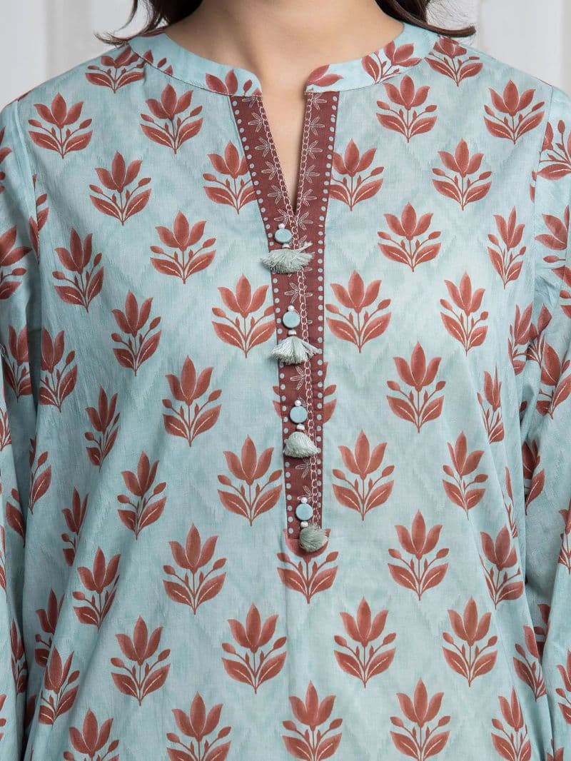 Printed Khaddar Suit - EWU6A3-37024-3P thumbnail
