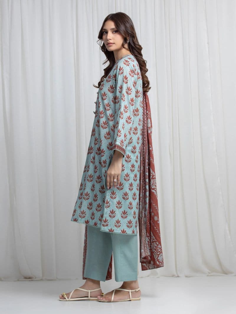 Printed Khaddar Suit - EWU6A3-37024-3P thumbnail