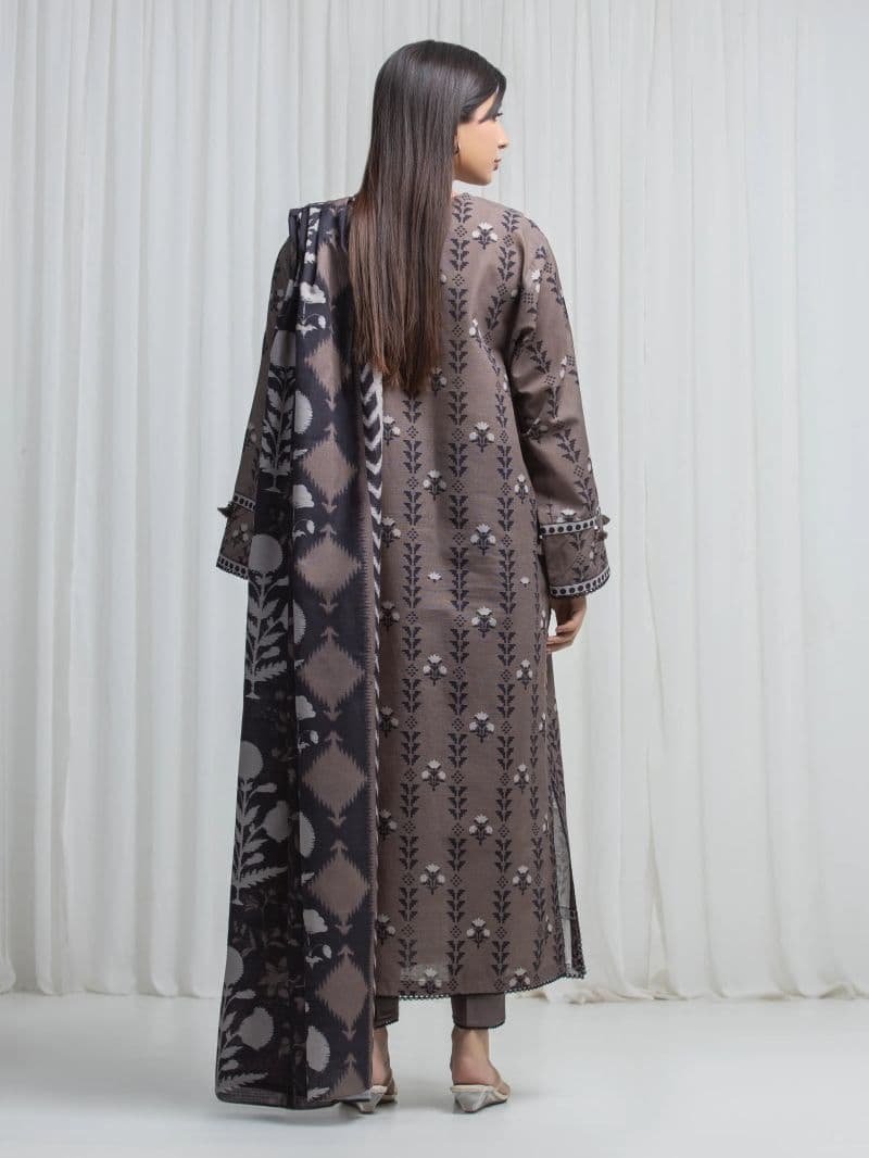 Printed Khaddar Suit - EWU6A3-37031-3P thumbnail