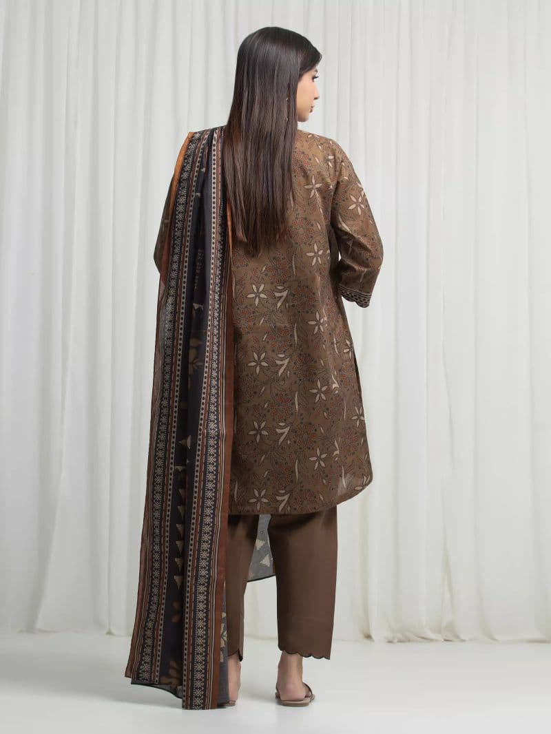 Printed Khaddar Suit - EWU6A3-37003-3P thumbnail