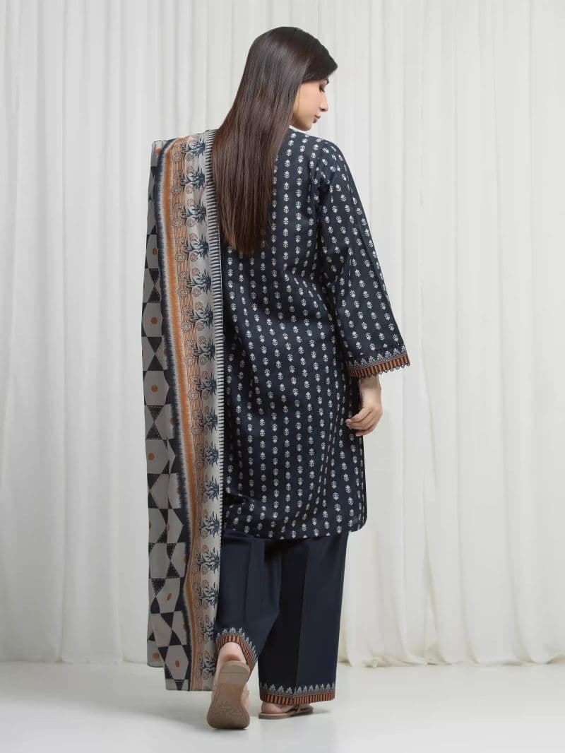 Printed Khaddar Suit - EWU6A3-37002-3P thumbnail