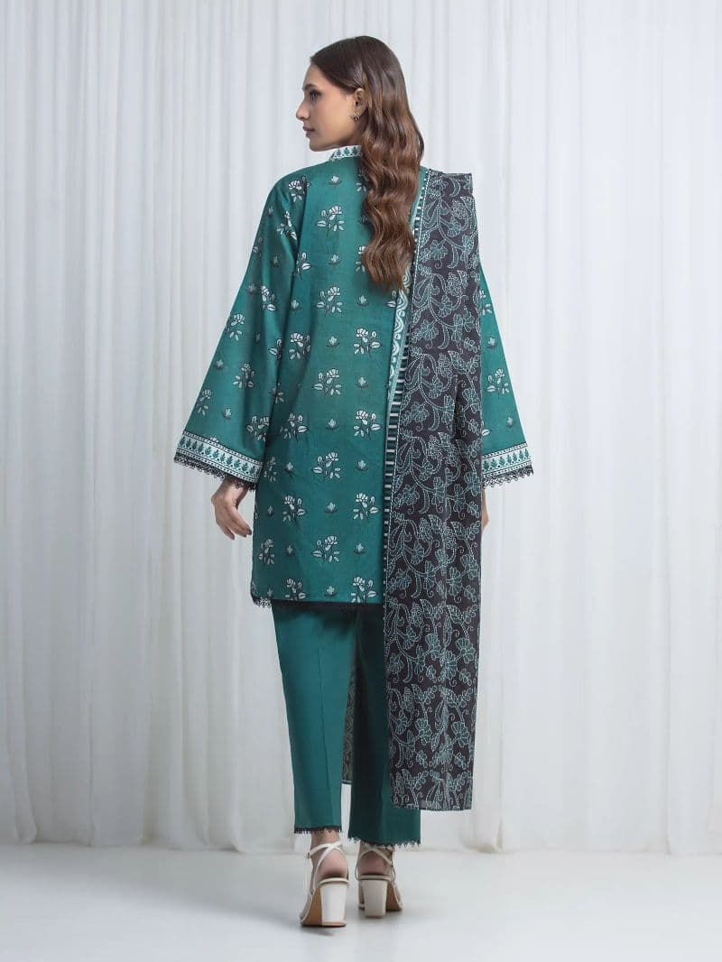 Printed Lawn Suit - EWU6A1-36859-3P thumbnail