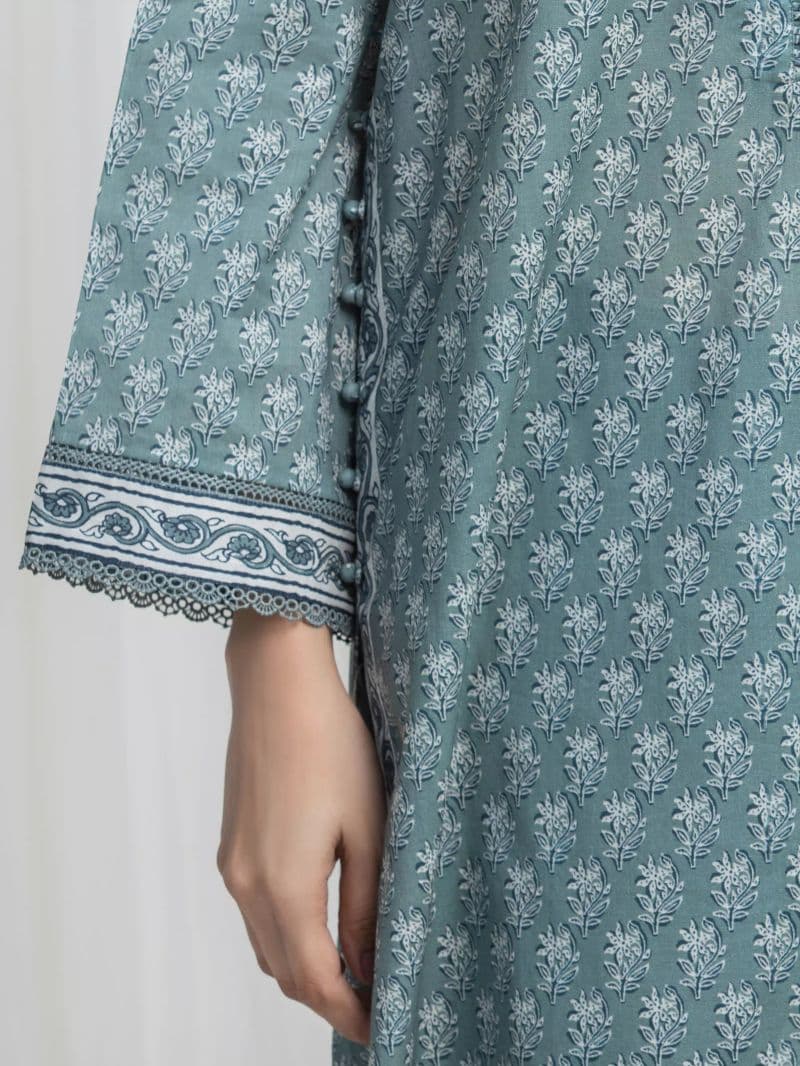 Printed Lawn Suit - EWU6A1-36869-3P thumbnail