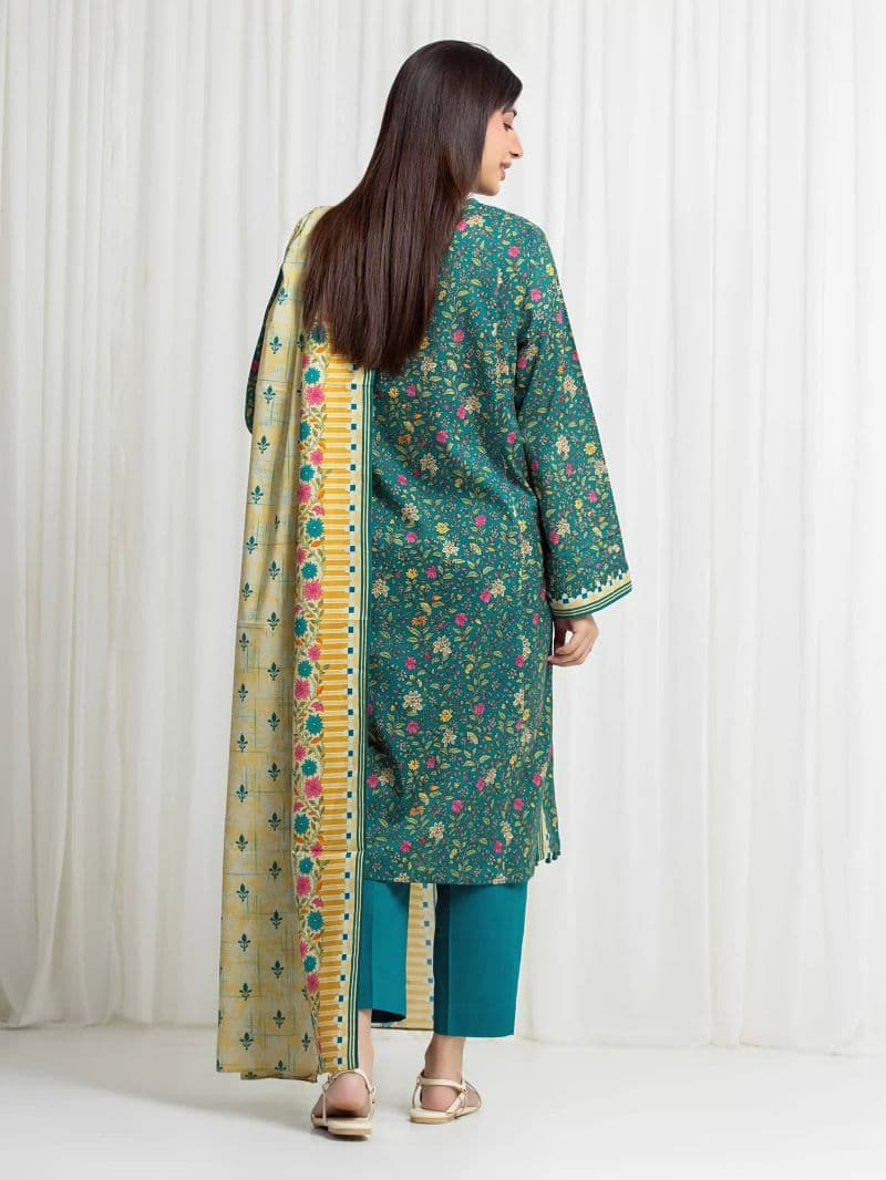 Printed Lawn Suit - EWU6A1-36713-3P thumbnail