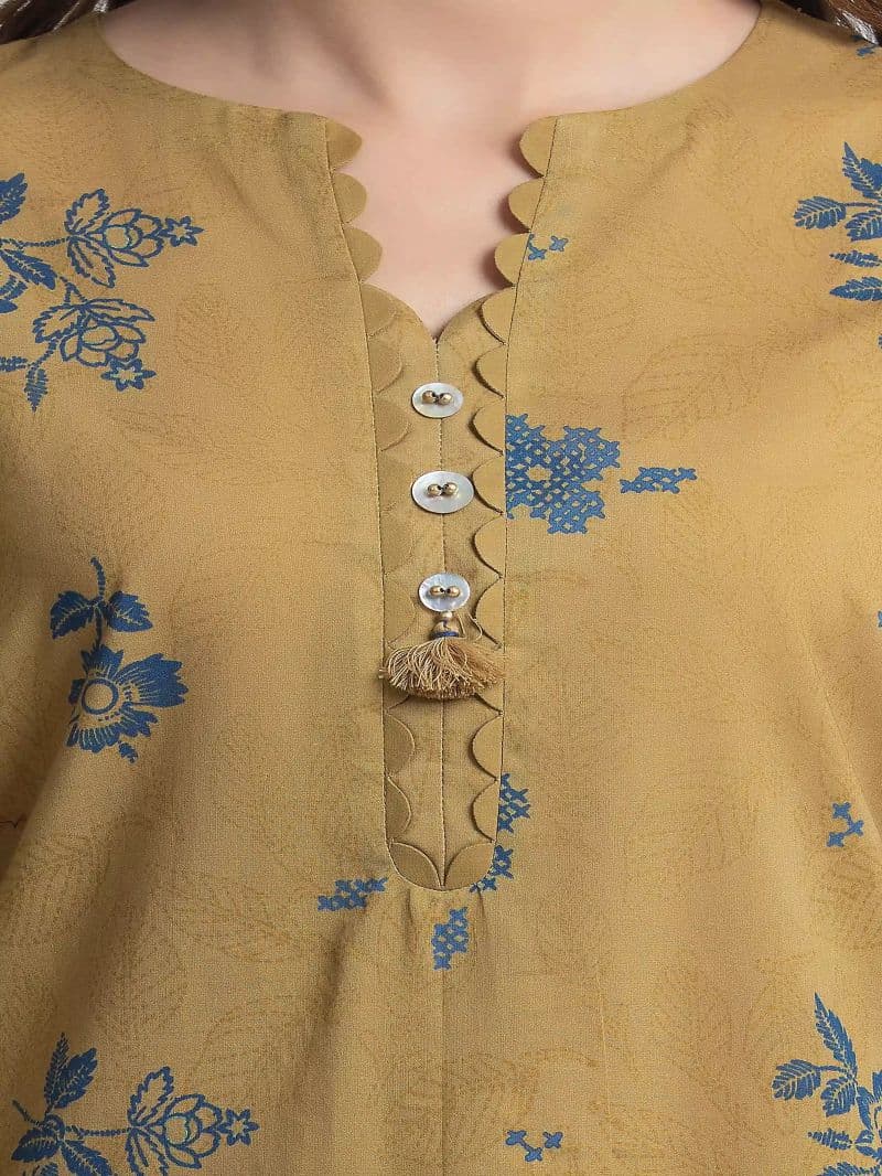 Printed Lawn Suit - EWU6A1-36721-3P thumbnail