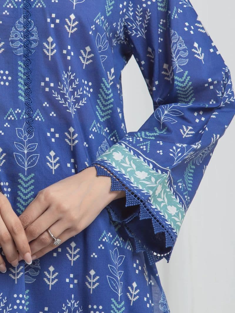 Printed Lawn Suit - EWU6A1-36720-3P thumbnail