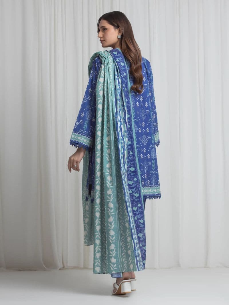 Printed Lawn Suit - EWU6A1-36720-3P thumbnail