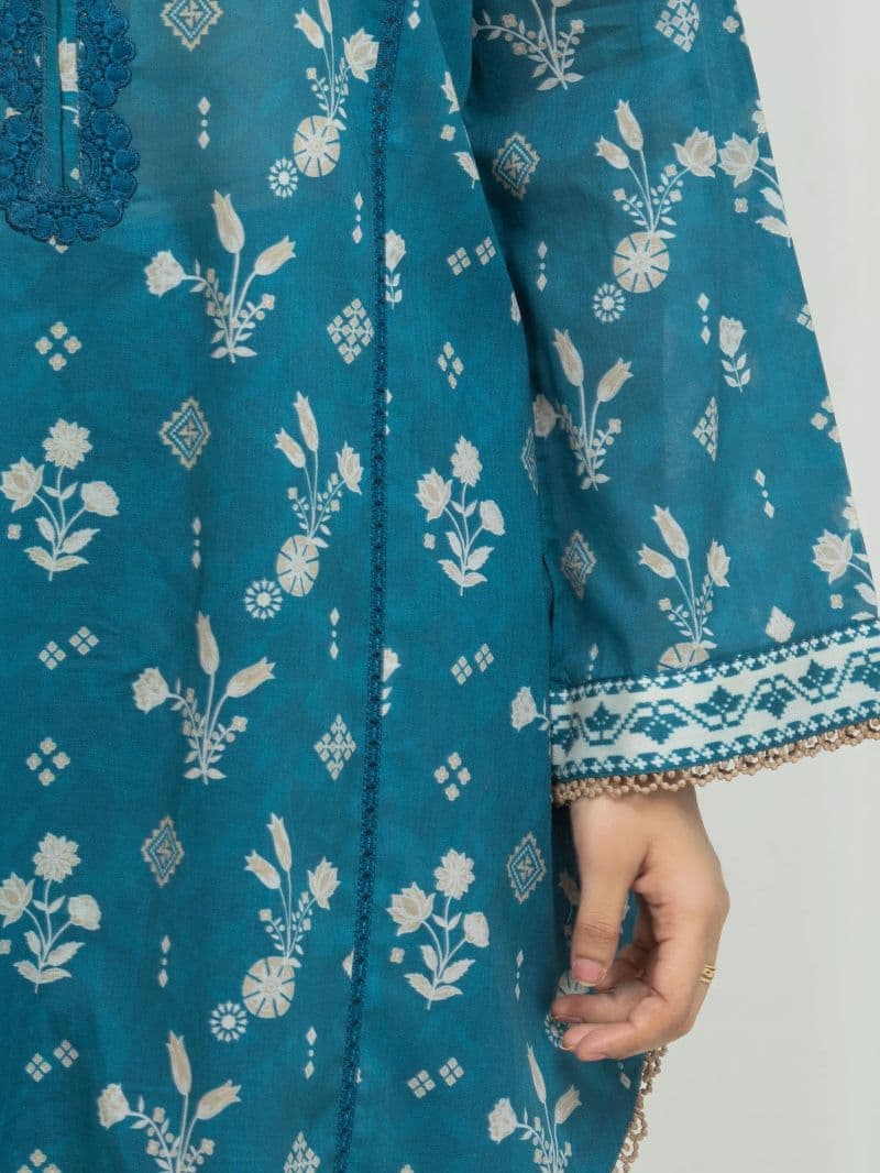 Printed Lawn Suit - EWU6A1-36673-3P thumbnail