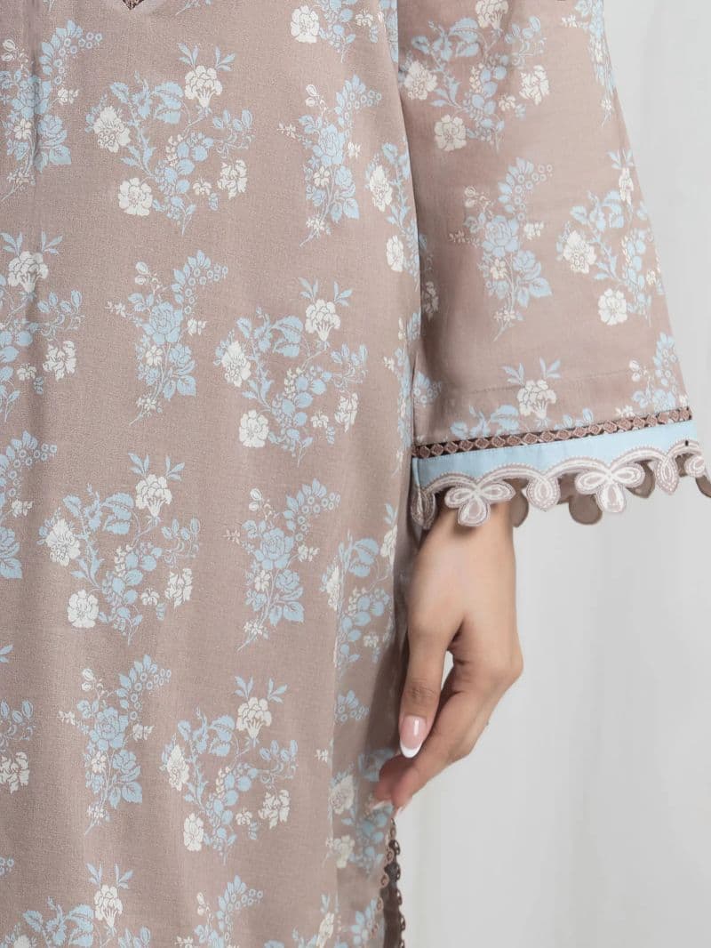 Printed Lawn Suit - EWU6A1-36719-3P thumbnail