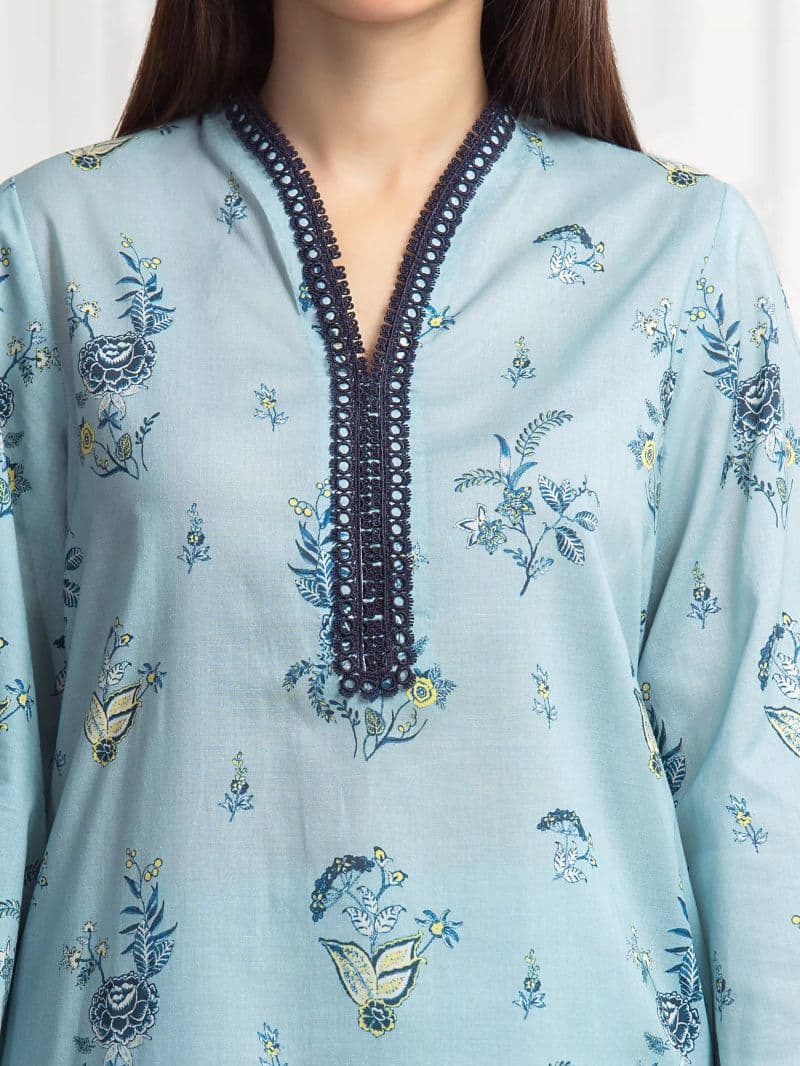 Printed Lawn Suit - EWU6A1-36708-3P thumbnail