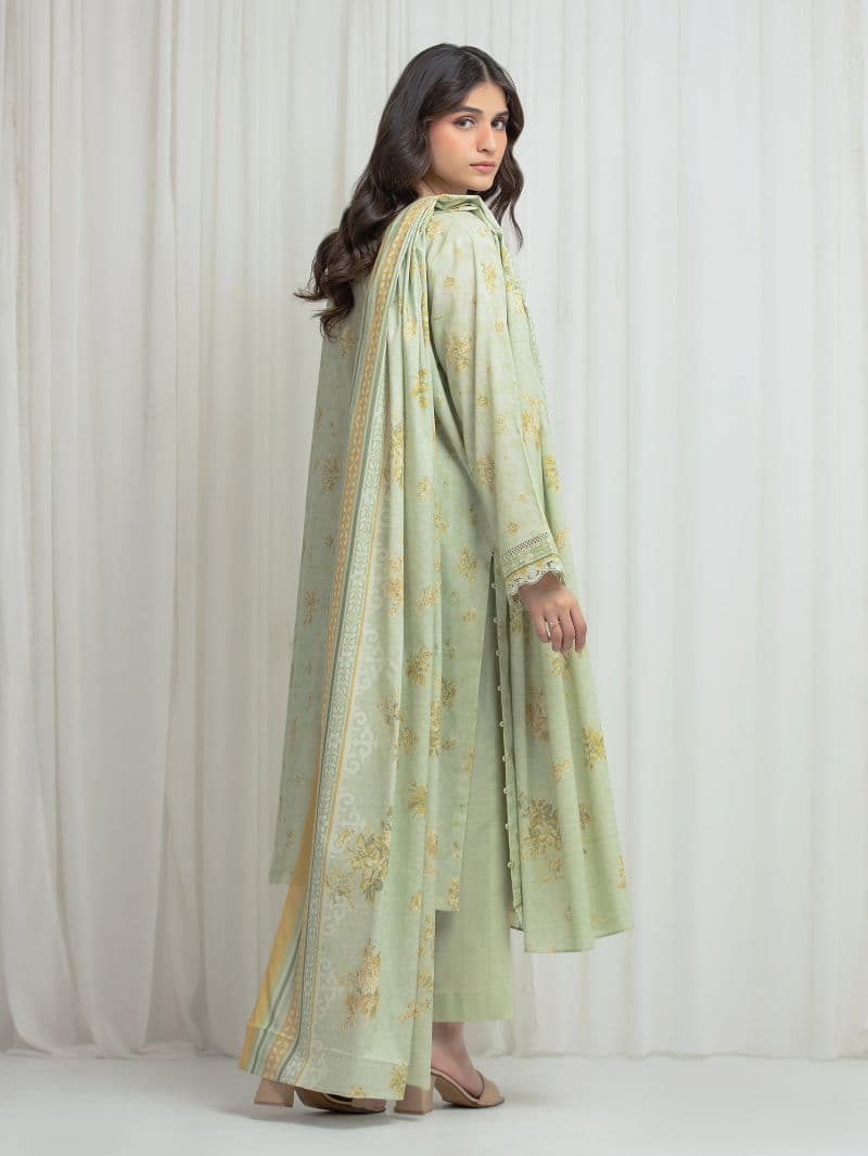 Printed Lawn Suit - EWU6A1-36608-3P thumbnail