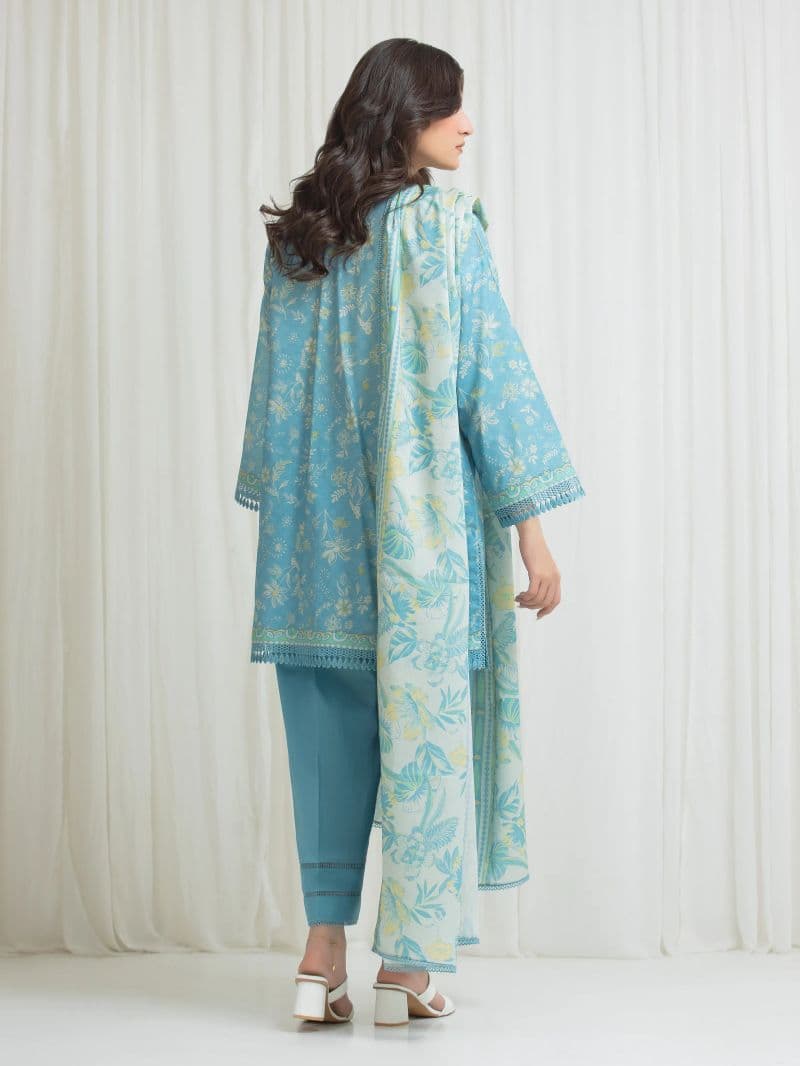 Printed Lawn Suit - EWU6A1-36715-3P thumbnail