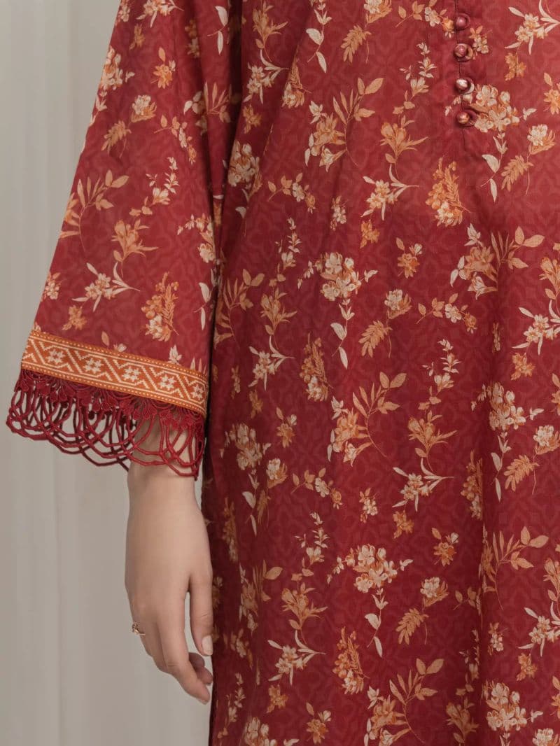 Printed Lawn Suit - EWU6A1-36628-3P thumbnail