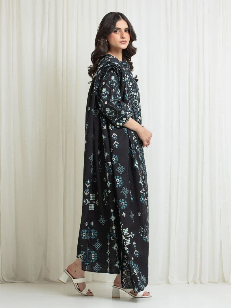 Printed Lawn Suit - EWU6A1-36716-3P thumbnail