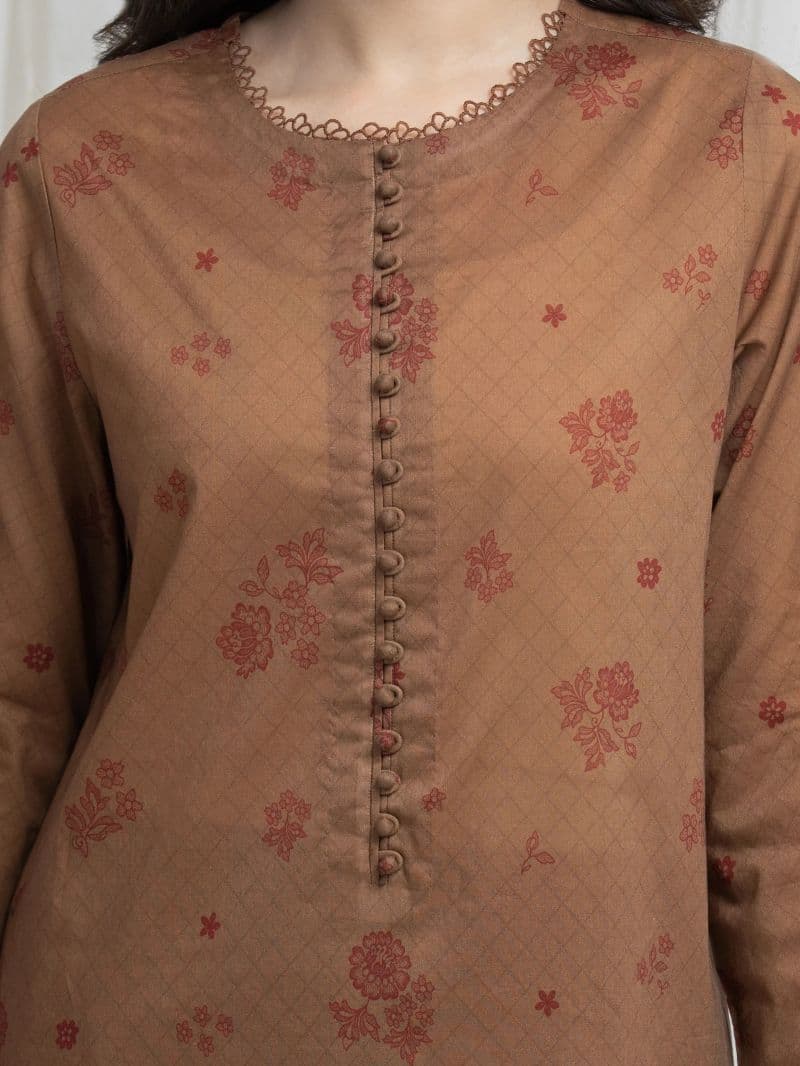Printed Lawn Suit - EWU6A1-36637-3P thumbnail