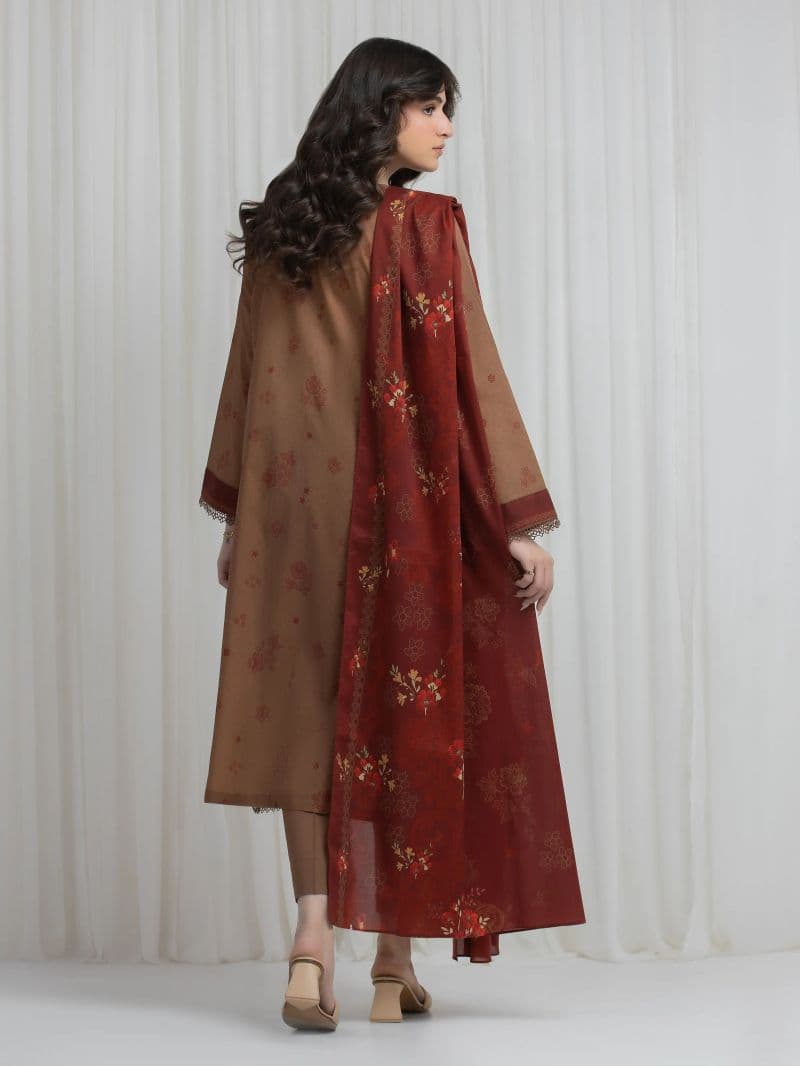 Printed Lawn Suit - EWU6A1-36637-3P thumbnail