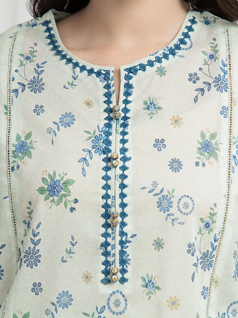 Printed Lawn Suit - EWU6A1-36627-3P thumbnail