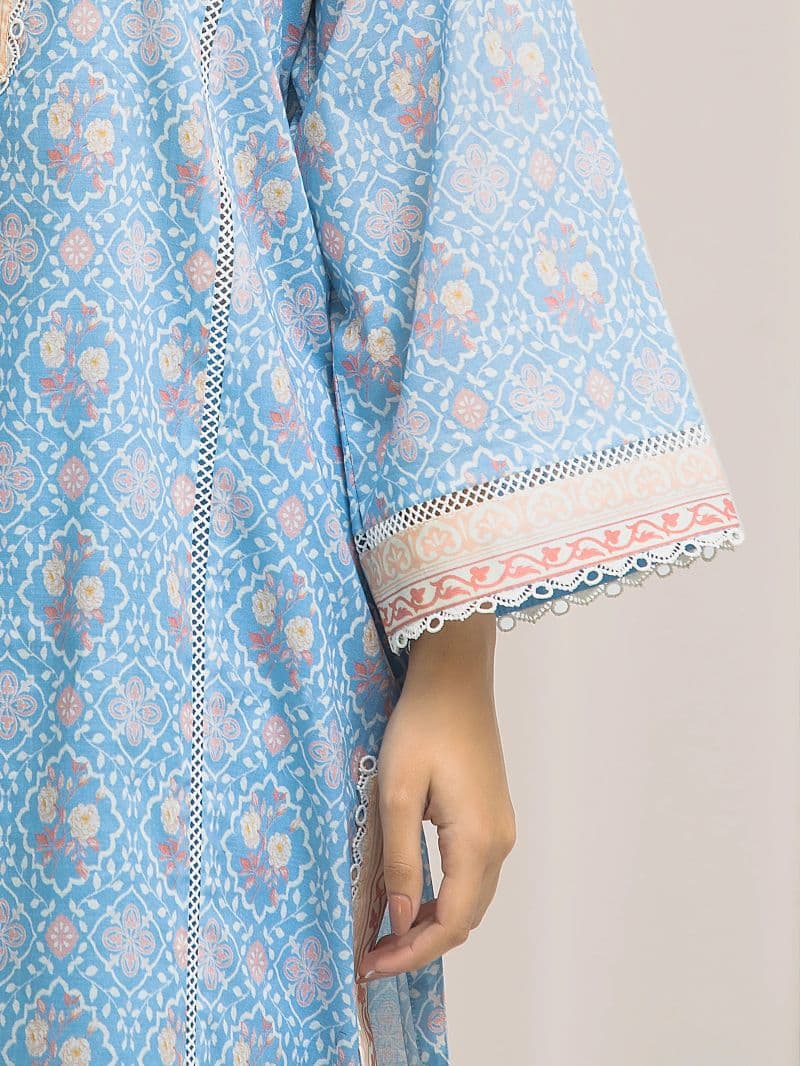 Printed Lawn Suit - EWU6A1-36571-3P thumbnail