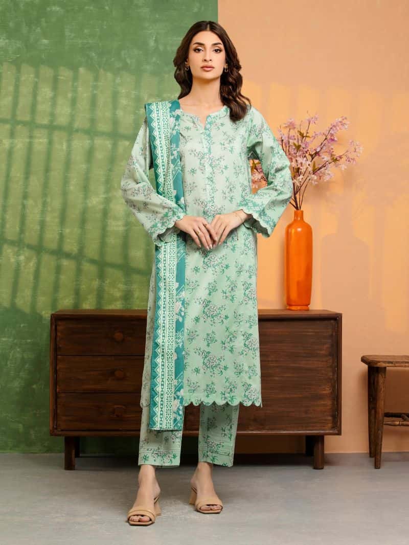 Printed Lawn Suit - EWU6A1-36506-3P