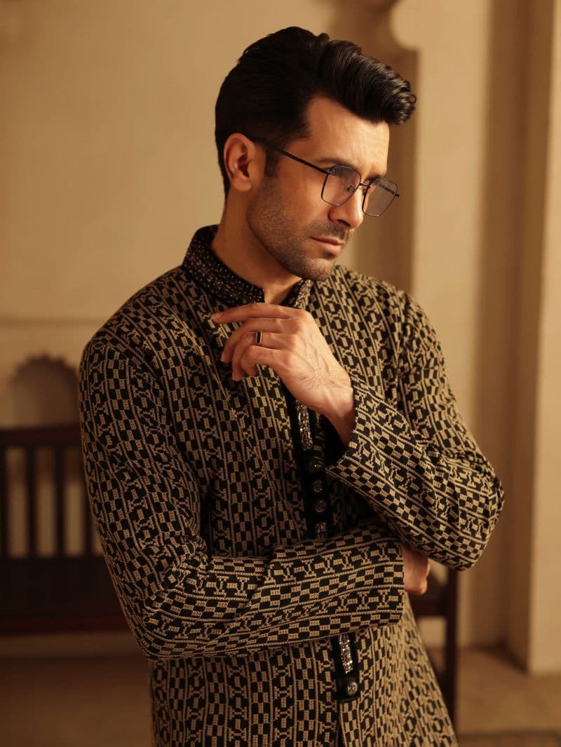 Embroidered Viscose Kurta Pajama - ECMTKP5-007 thumbnail