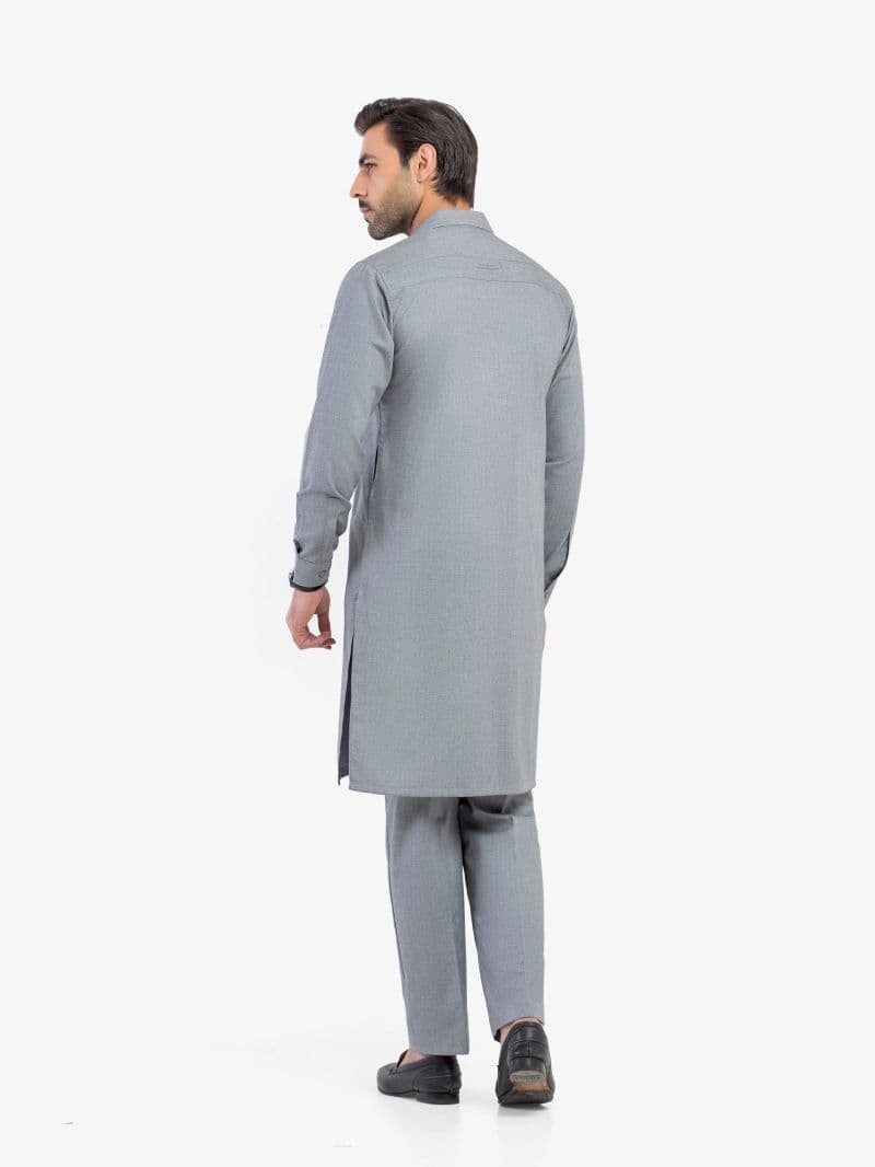 Embroidered Blended Kurta Pajama - EMTKPT5-087 thumbnail