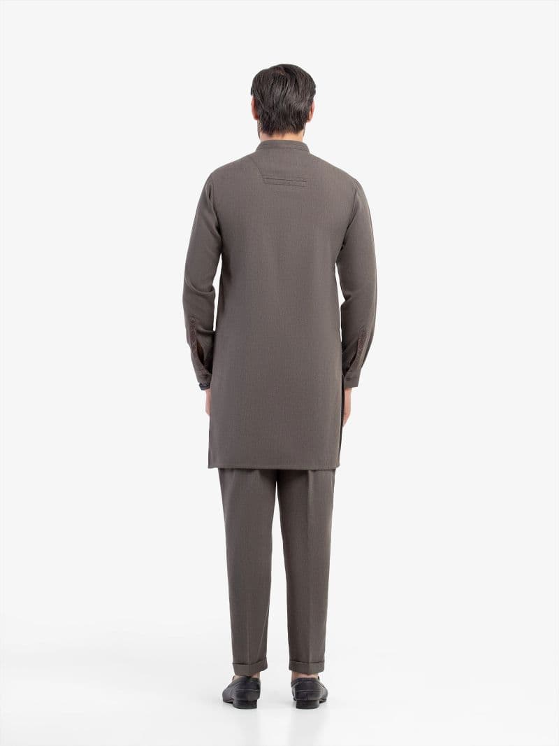 Embroidered Blended Kurta Pajama - EMTKPT5-085 thumbnail