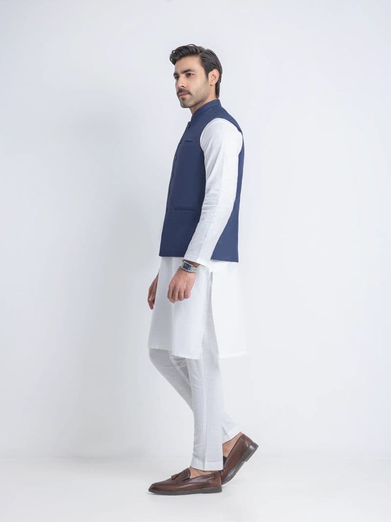 Plain Viscose Waistcoat - EMTWCP6-36012 thumbnail