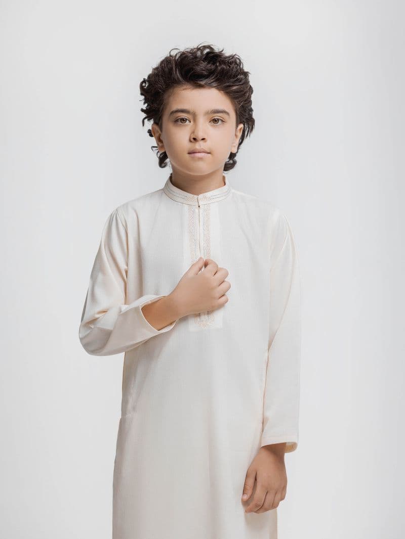 Embroidered Dobby Kurta Pajama - EBTKP6-033 thumbnail