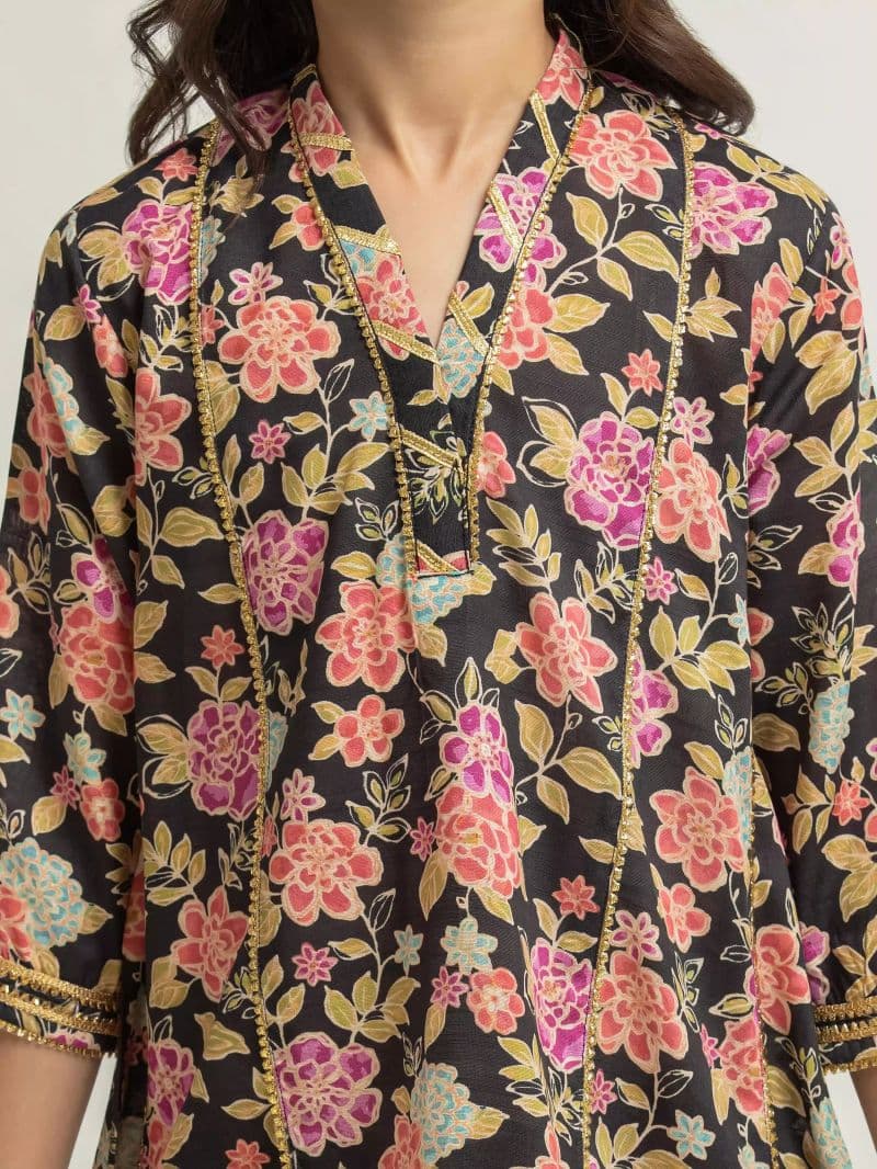 Printed Khaddar Co-Ord Set - EGTKP6-73082ST thumbnail