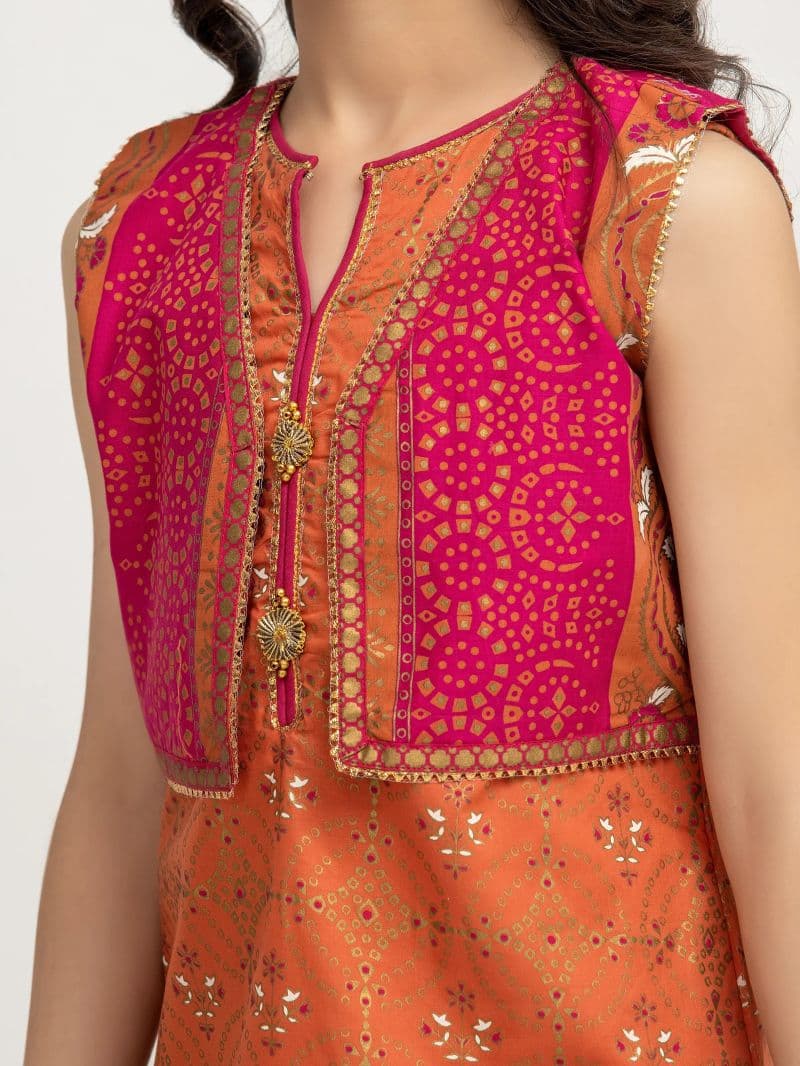Block Print Cambric Suit - EGTKP5-70796-3P thumbnail