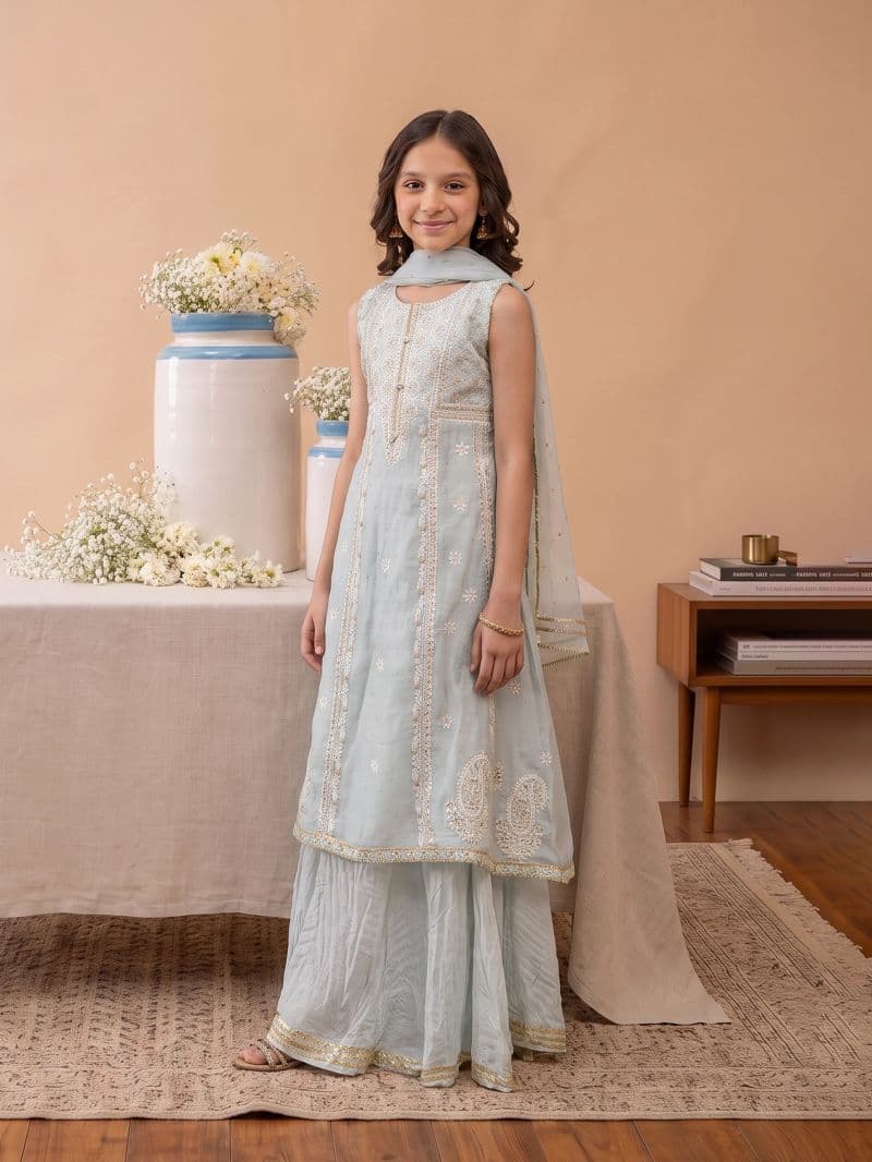 Embroidered Chanderi Suit - EGTPLED5-50065-3P thumbnail