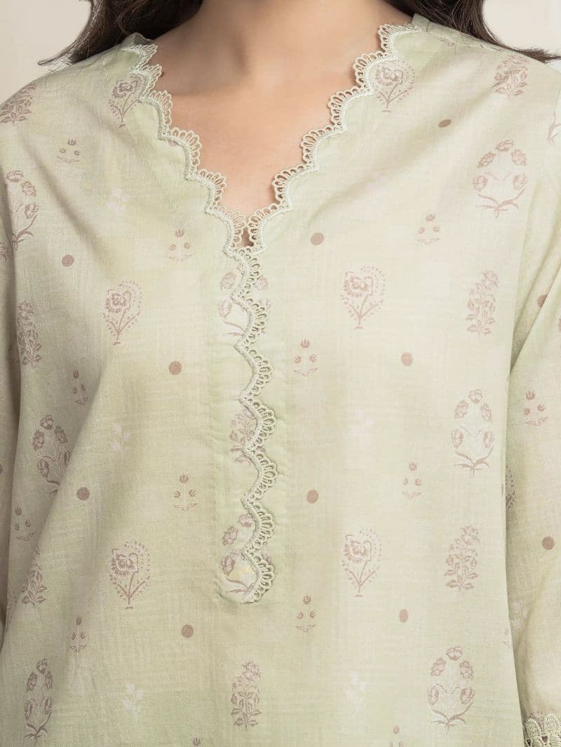 Printed Lawn Suit - EWU6A1-36614-3P thumbnail
