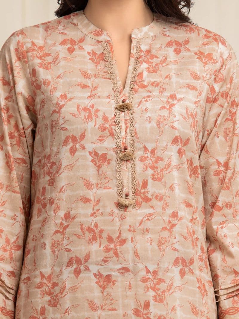 Printed Lawn Suit - EWU6A1-36603-3P thumbnail