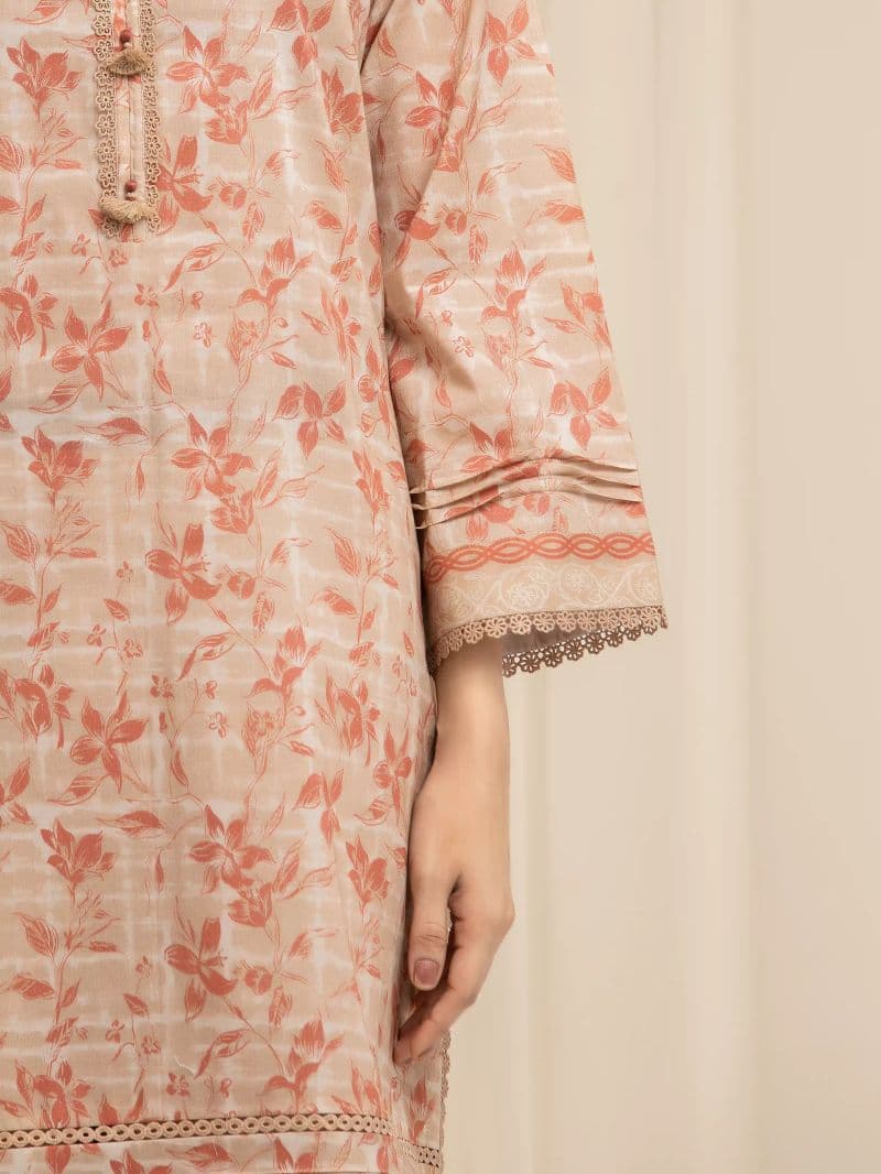Printed Lawn Suit - EWU6A1-36603-3P thumbnail